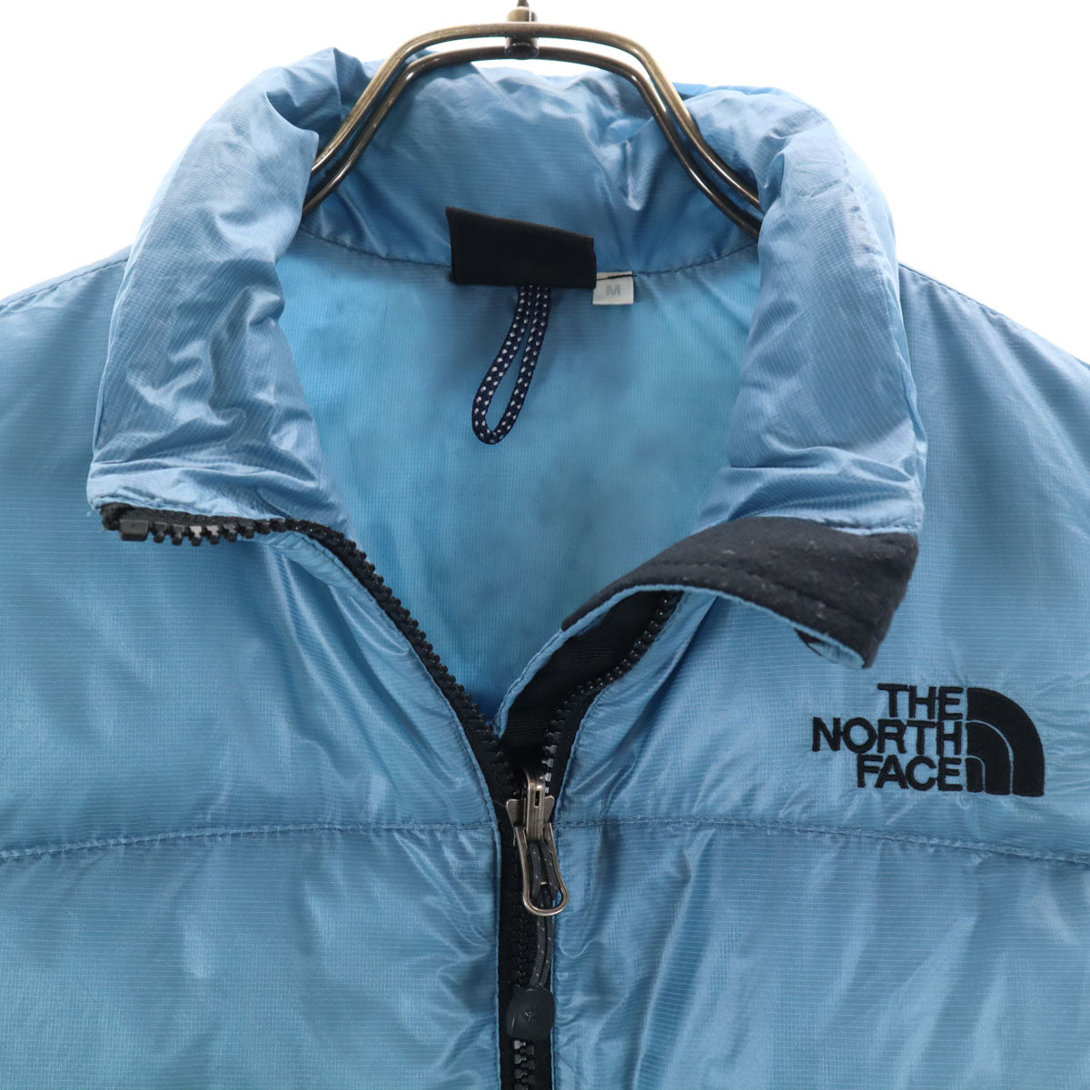 THE NORTH FACE ノースフェイス アコンカグア ダウンベスト M 水色 NDW18804 アウトドア 収納袋付き レディース