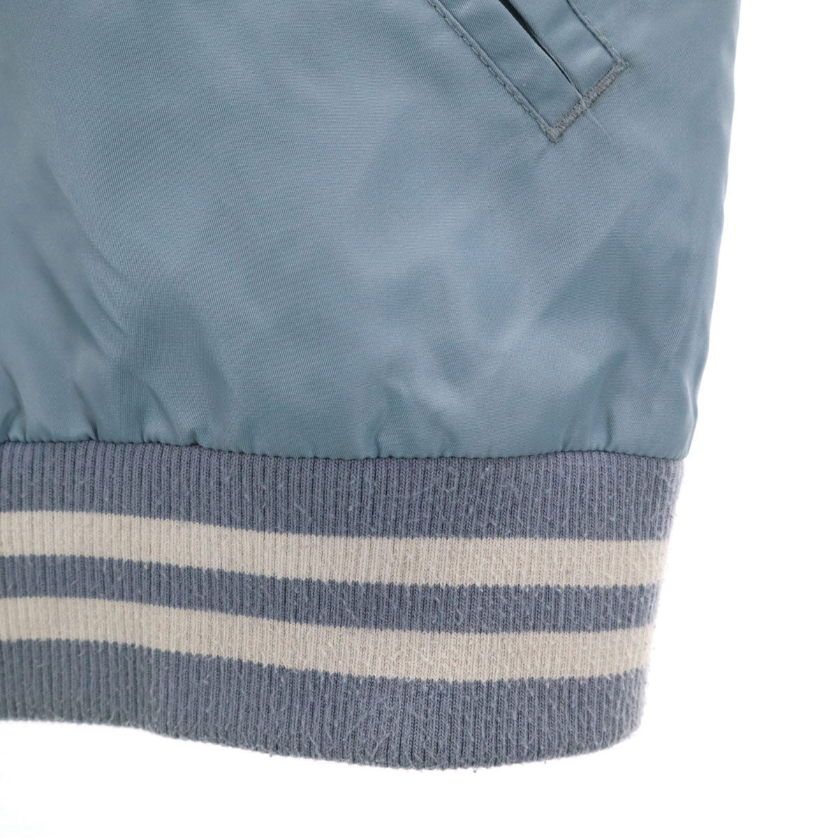 graniph グラニフ 11ぴきのねこ コラボ バック刺繍 ボンバー ジャケット S ブルーグレー ユニセックス メンズ