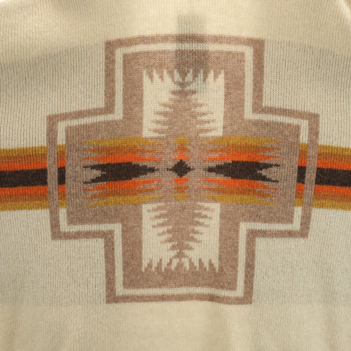 未使用 PENDLETON ペンドルトン ウールブレンド 長袖 カーディガン M ベージュ メンズ