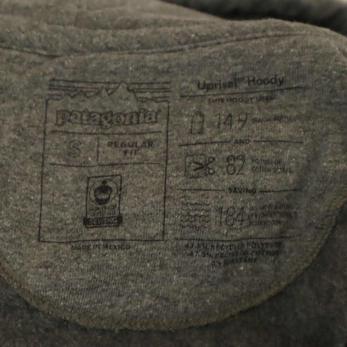 patagonia パタゴニア 長袖 スウェットパーカー S グレー 39557 プルオーバー アウトドア レディース