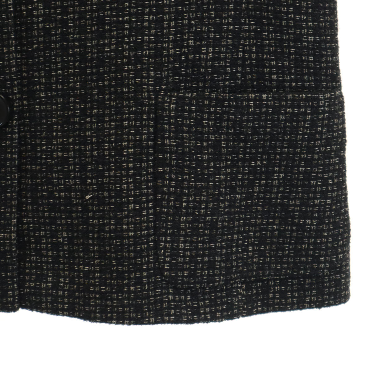 MAX MARA マックスマーラ ウールブレンド 総柄 ジャケット 40 黒系 レディース