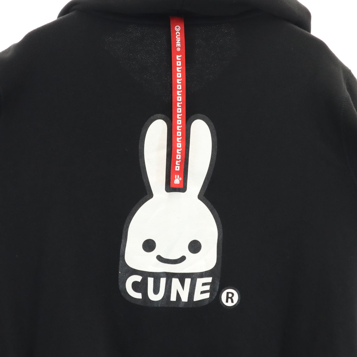 CUNE キューン 長袖 スウェット ジップパーカー L 黒 裏起毛 メンズ