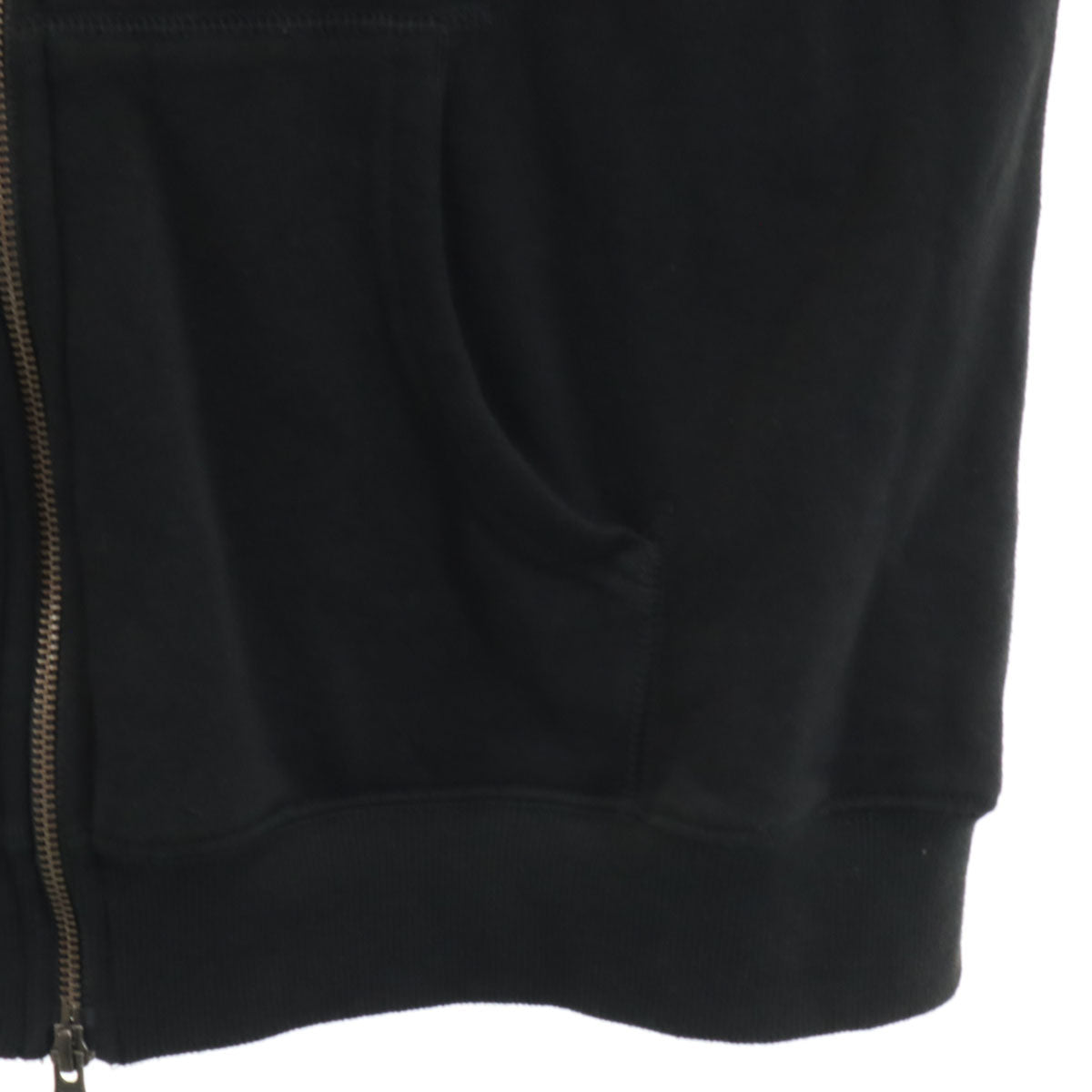 CUNE キューン 長袖 スウェット ジップパーカー L 黒 裏起毛 メンズ