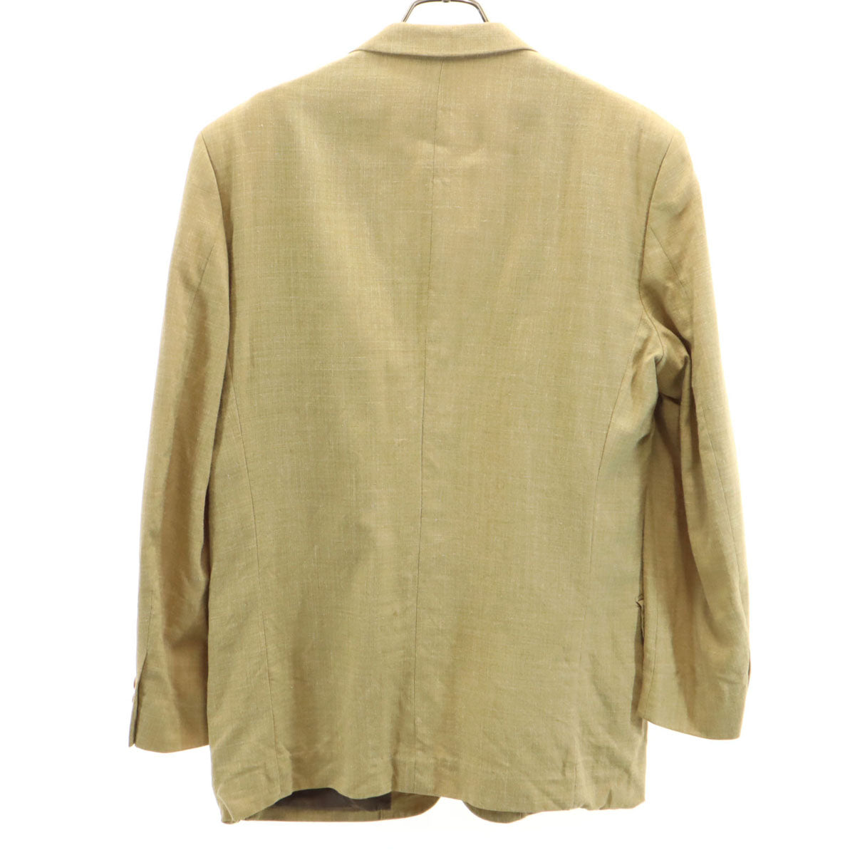 Paul Smith ポールスミス 日本製 リネンブレンド テーラードジャケット M ベージュ ErmenegildoZegna メンズ