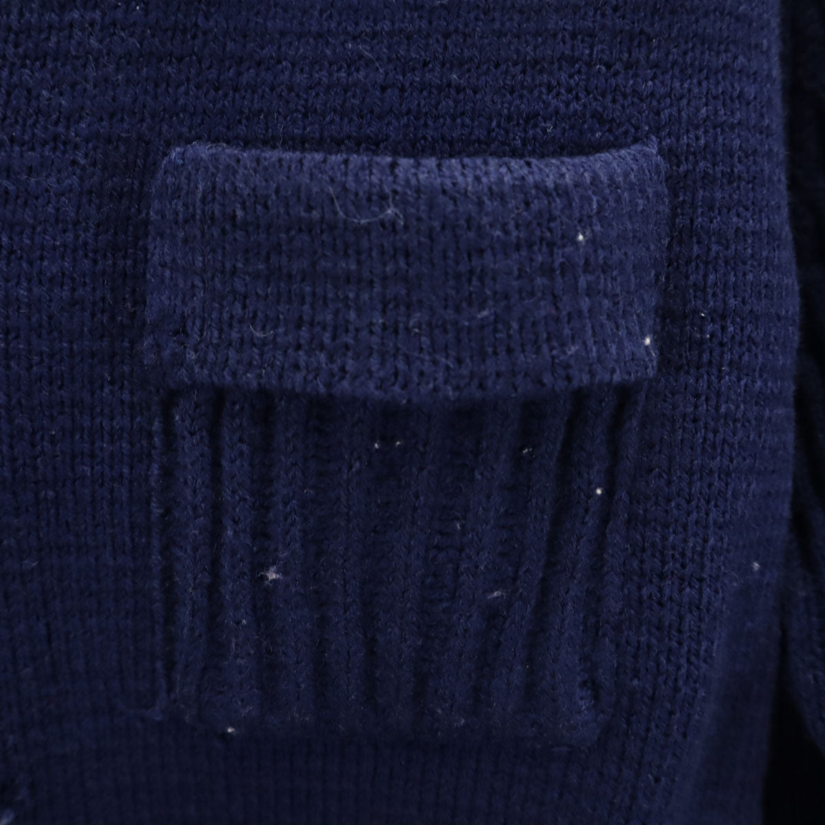 MONTGOMERY WARD モンゴメリーワード 70s ヴィンテージ 長袖 ニット ジャケット 36 ネイビー レディース