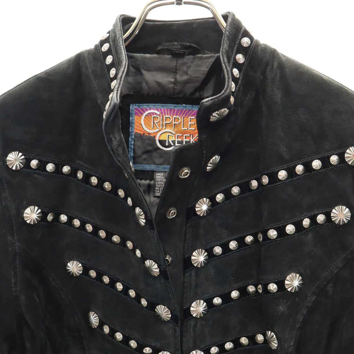 Cripple Creek クリップルクリーク 90s 00s オールド スウェード ジャケット M ブラック レザー レディース