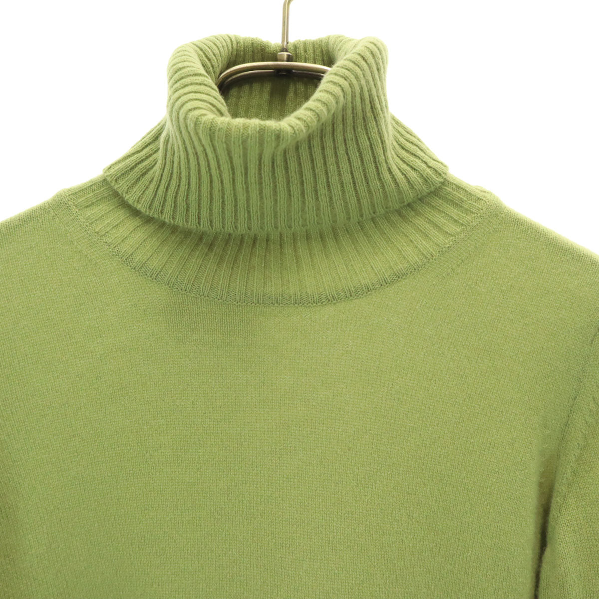 MAX&CO マックスアンドコー カシミヤ 長袖 タートルネック ニット S グリーン系 セーター レディース