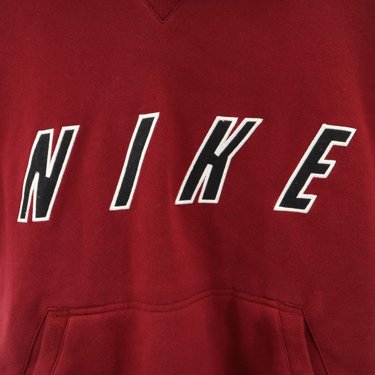 NIKE ナイキ 90s 00s オールド 白タグ 長袖 パーカー M バーガンディー 裏起毛 メンズ