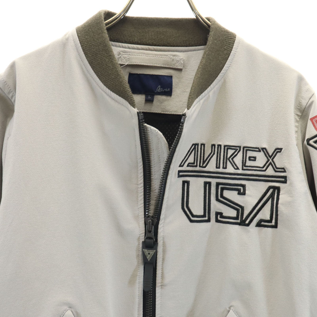 AVIREX アヴィレックス MA-1 ジャケット L グレー メンズ