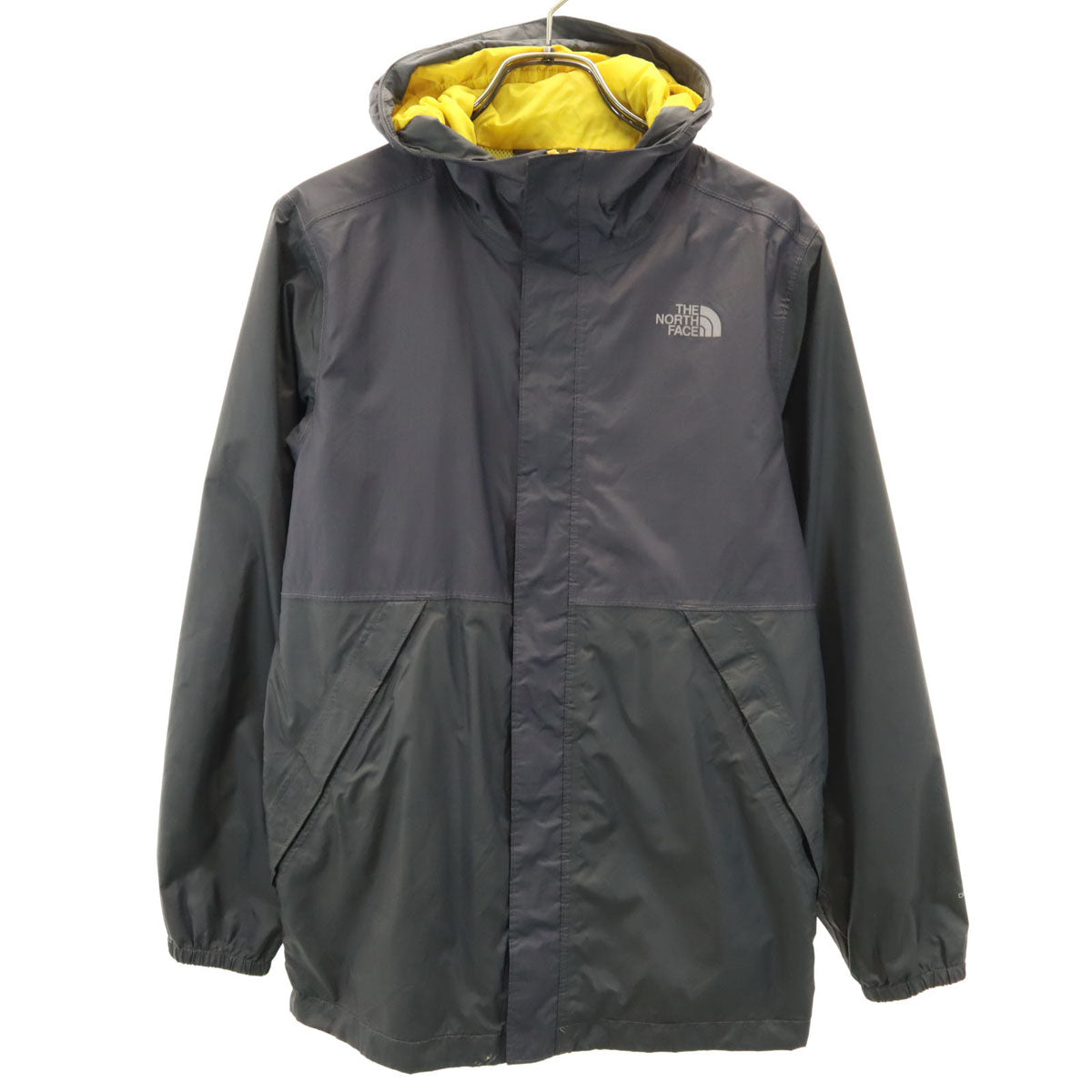 THE NORTH FACE ノースフェイス アウトドア ナイロンジャケット L チャコールグレー CA#30516 裏メッシュ キッズ