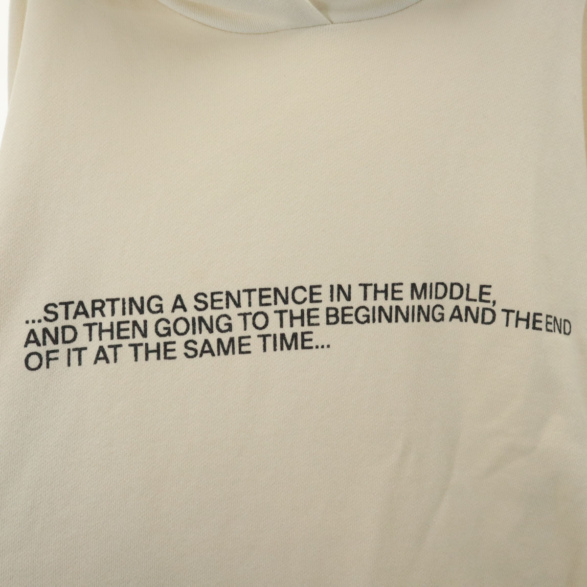 Mr.Saturday ミスターサタデー USA製 タトラス 長袖 スウェットパーカー L オフホワイト メンズ