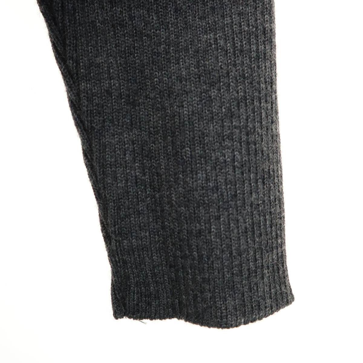 FOXEY フォクシー ウール 長袖 切替 ワンピース 38 グレー系 レディース