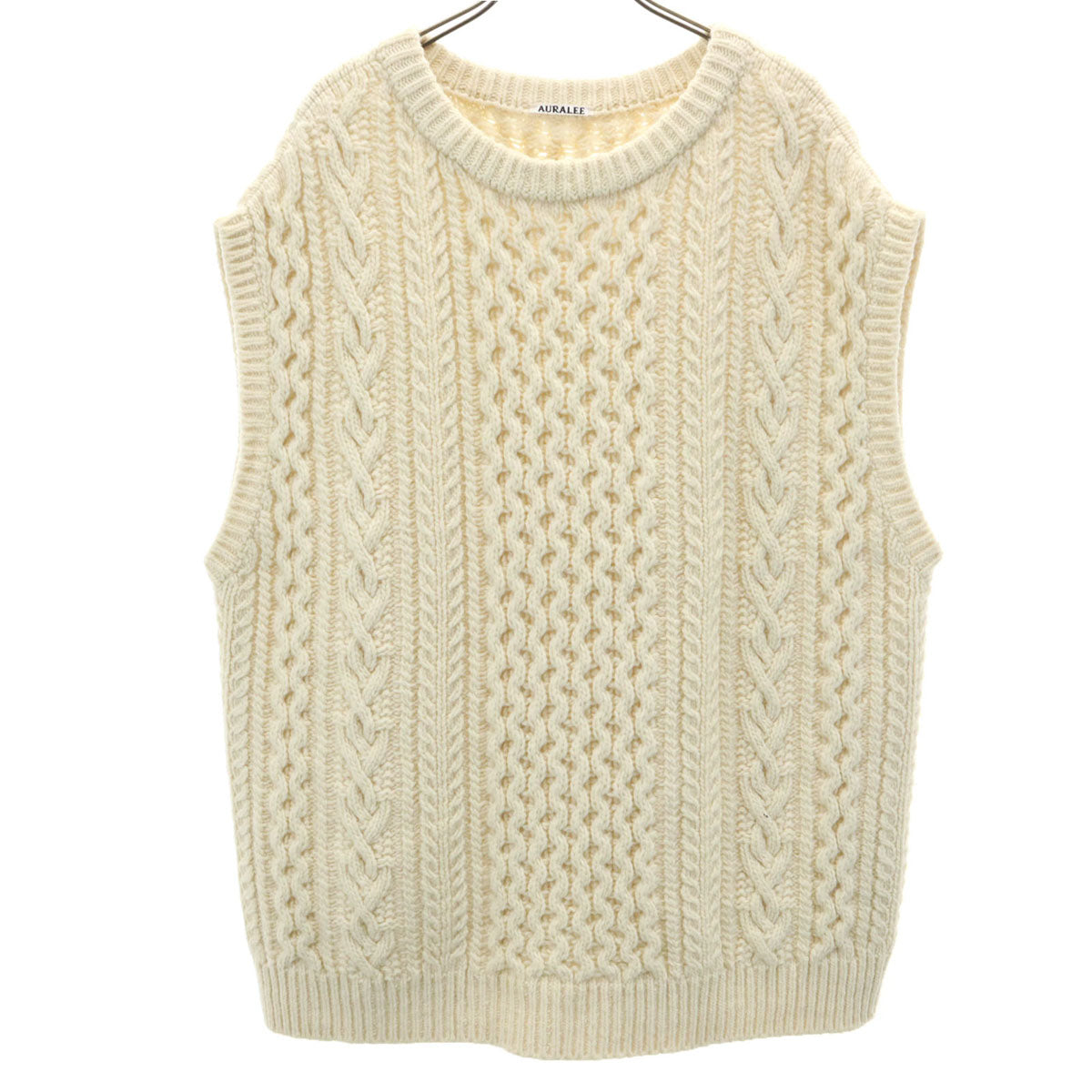 AURALEE オーラリー 日本製 ベスト 1 オフホワイト メンズ