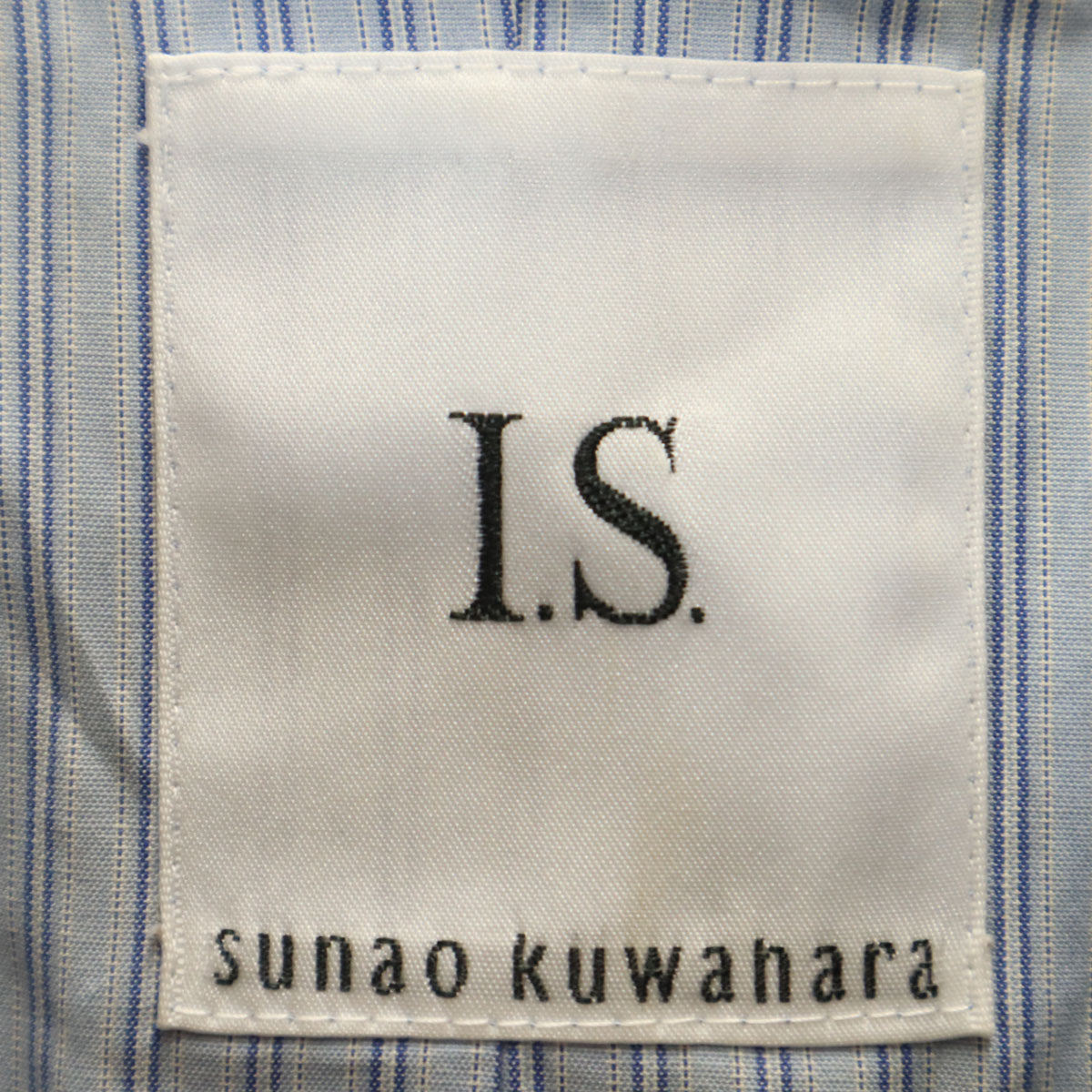 I.S. アイエス SUNAO KUWAHARA 日本製 ウールブレンド ジップジャケット M ブラック系 メンズ