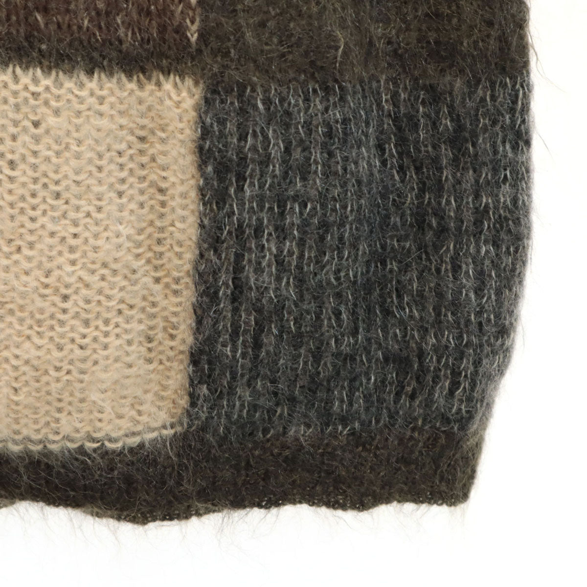 80s イタリア製 ヴィンテージ 長袖 ニットカーディガン ブラウン レディース