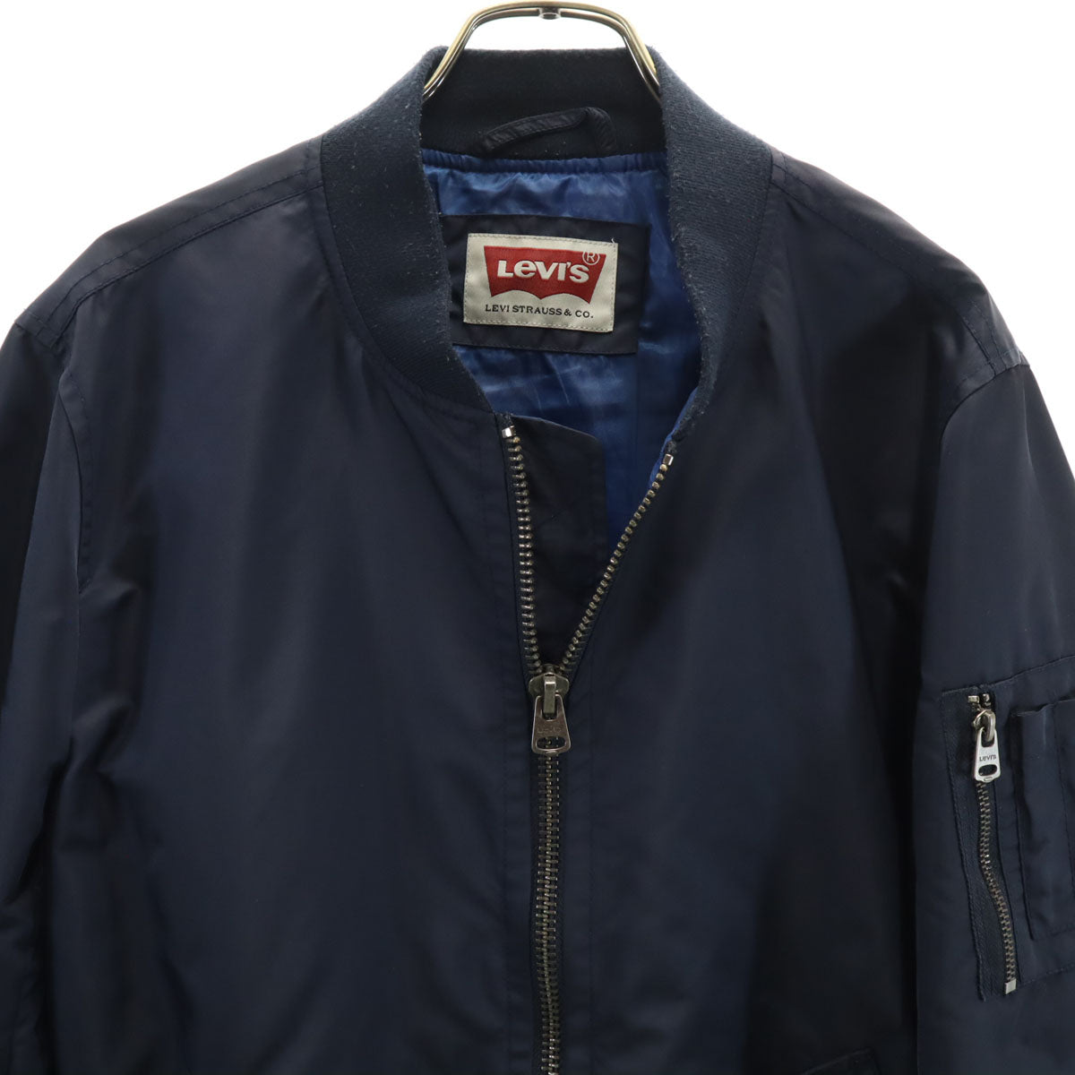 Levi's リーバイス MA-1 フライトジャケット S ネイビー メンズ