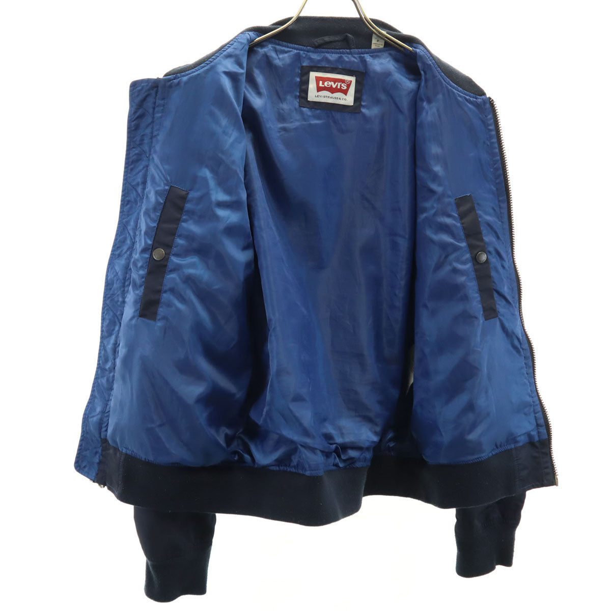Levi's リーバイス MA-1 フライトジャケット S ネイビー メンズ