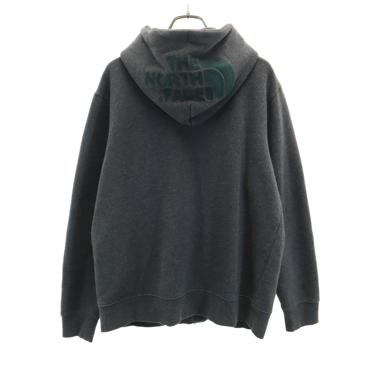 THE NORTH FACE ノースフェイス 長袖 リアビュー フルジップ フーディ ジップパーカー M ダークグレー アウトドア NT11530 裏起毛 メンズ