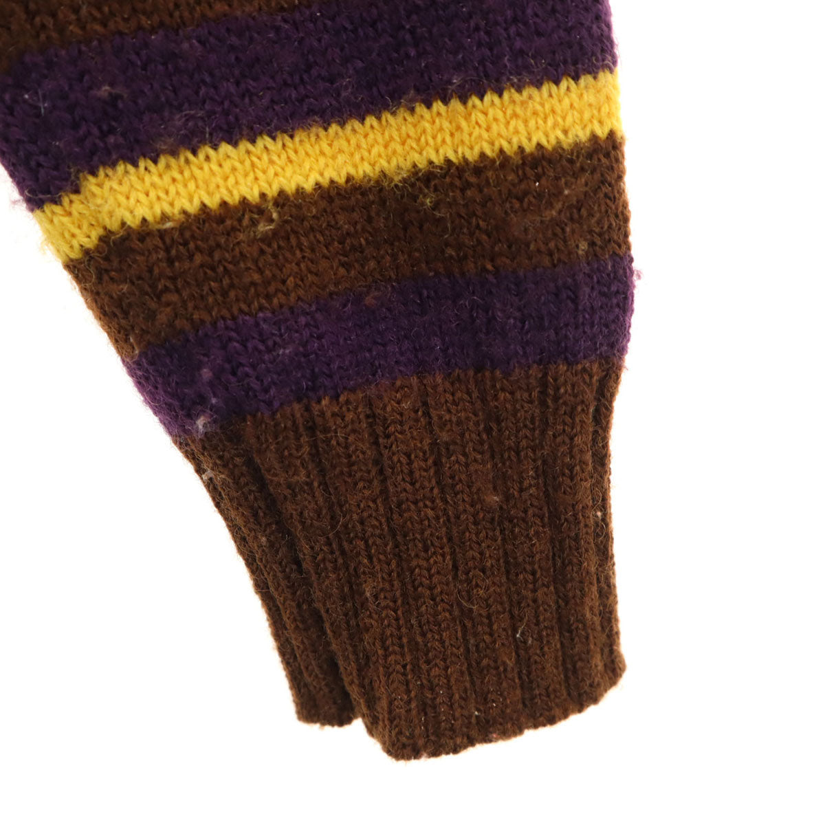 HYSTERIC GLAMOUR ヒステリックグラマー ウール 100% ボーダー柄 長袖 セーター S ブラウン系 ニット メンズ