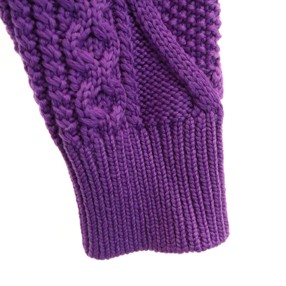 BATONER バトナー 日本製 長袖 ゲージ ニット 1 パープル セーター レディース