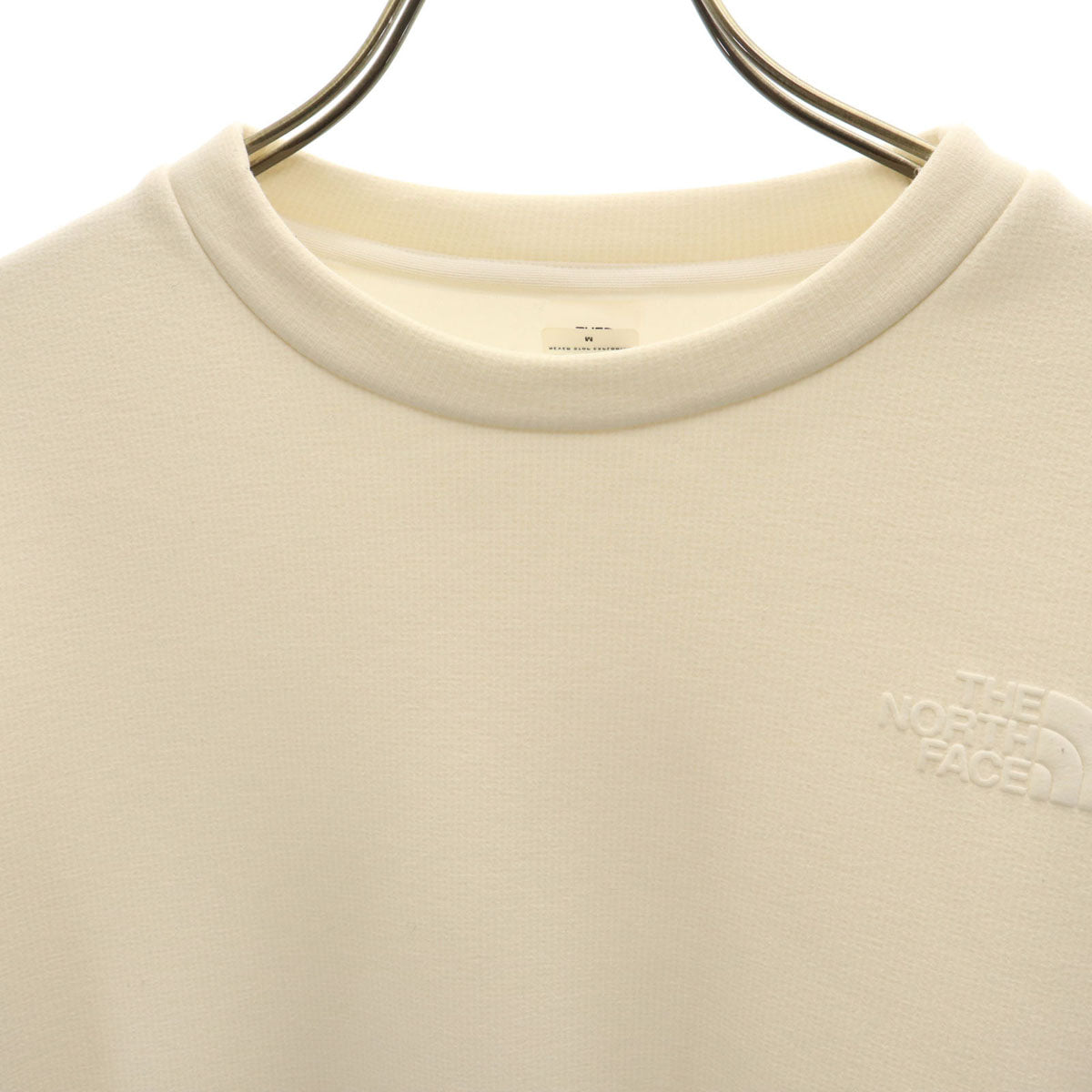 THE NORTH FACE ノースフェイス 長袖 ラリーオンロッククルー トレーナー M ホワイト アウトドア NLW72102 裏フリース レディース