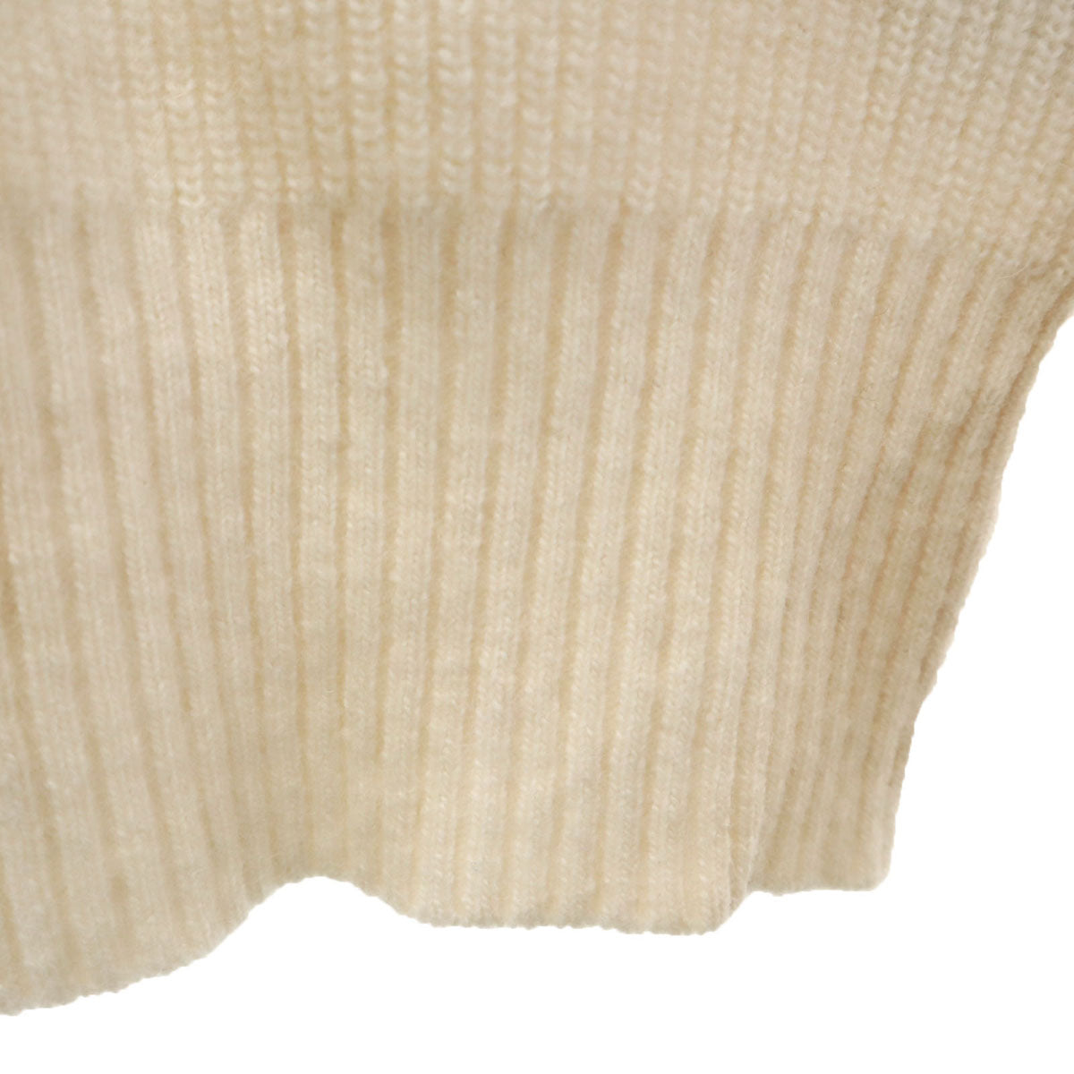 BLUE LABEL ブルーレーベル ウールブレンド 長袖 バックレースアップ セーター 38 アイボリー ニット 三陽商会 レディース