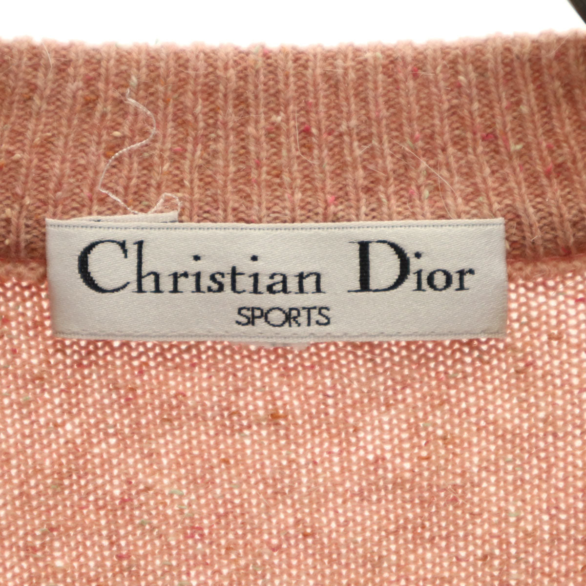 Christian Dior SPORTS クリスチャンディオールスポーツ 90s オールド ノルディック柄 長袖 セーター L ピンク ニット レディース
