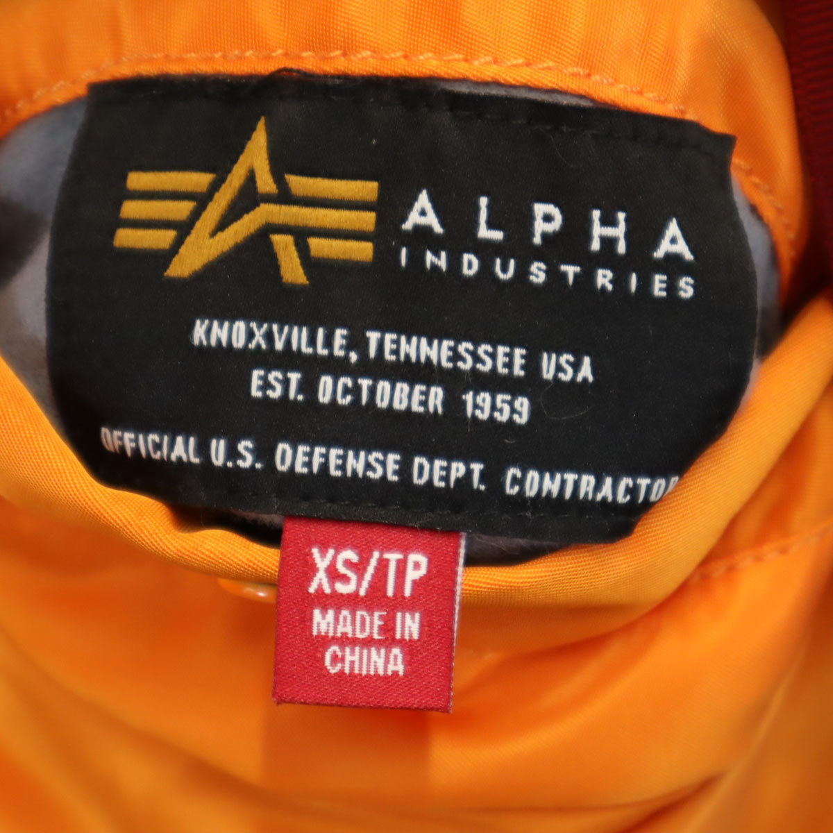 未使用 ALPHA アルファ ANTI SOCIAL SOCIAL CLUB アンチソーシャルソーシャルクラブ コラボ バックロゴ L-2B フライトジャケット XS オレンジ リバーシブル メンズ
