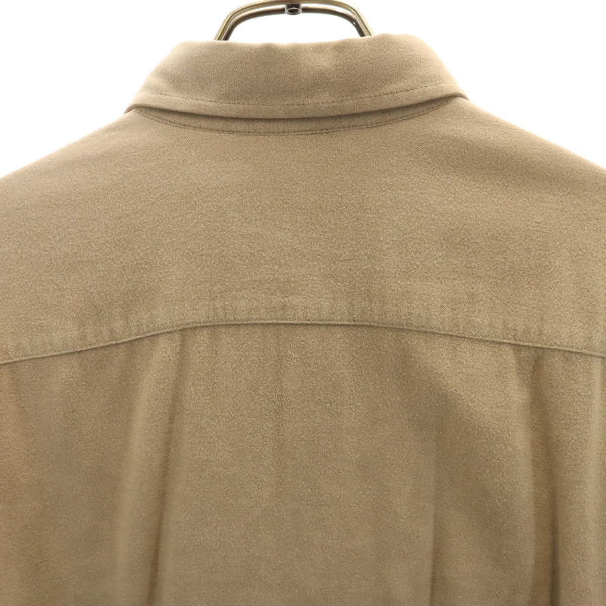 ARMANI JEANS アルマーニジーンズ 90s イタリア製 オールド 長袖 ネルシャツ L ベージュ メンズ