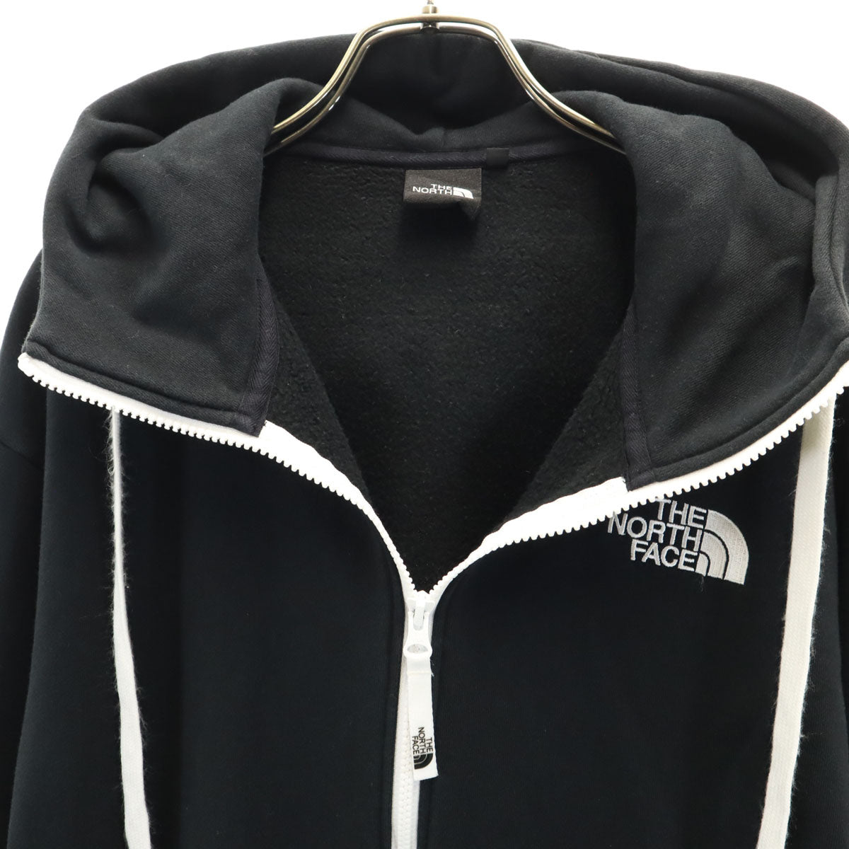 THE NORTH FACE ノースフェイス 長袖 リアビュー スウェット ジップパーカー L ブラック NT12340 アウトドア 裏起毛 メンズ