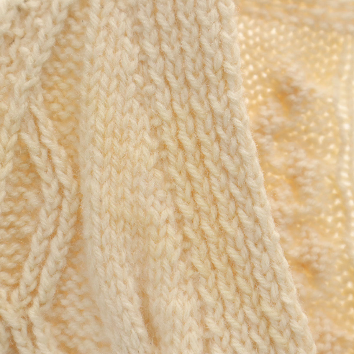 80s 90s オールド 長袖 ニット カーディガン アイボリー系 レディース