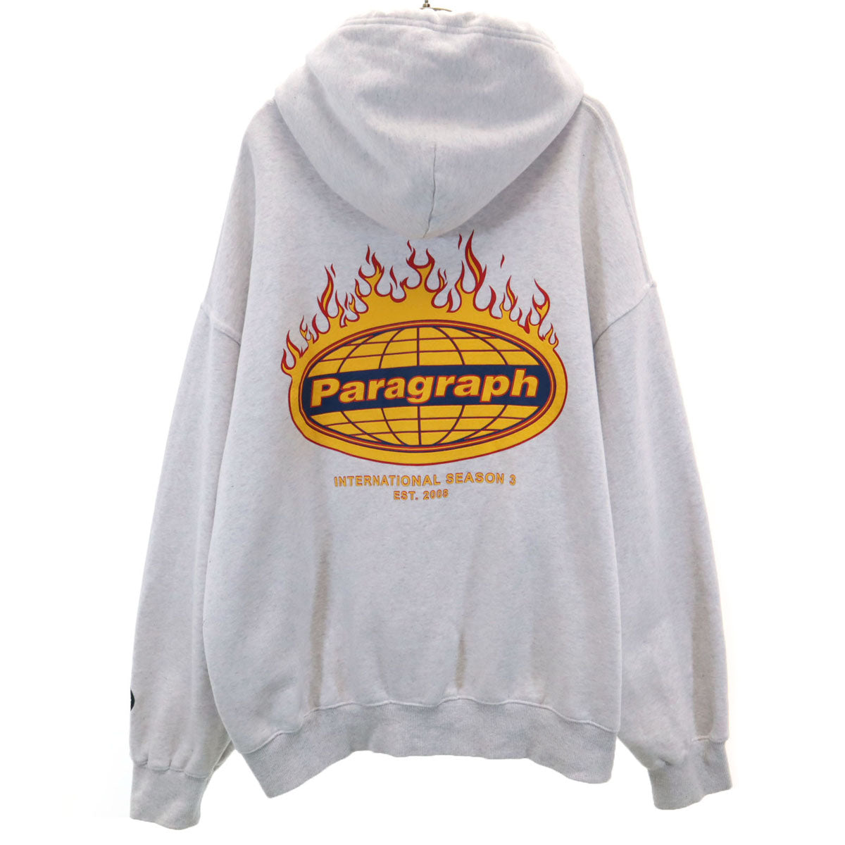 PARAGRAPH パラグラフ 長袖 パーカー グレー系 PO8 裏起毛 メンズ