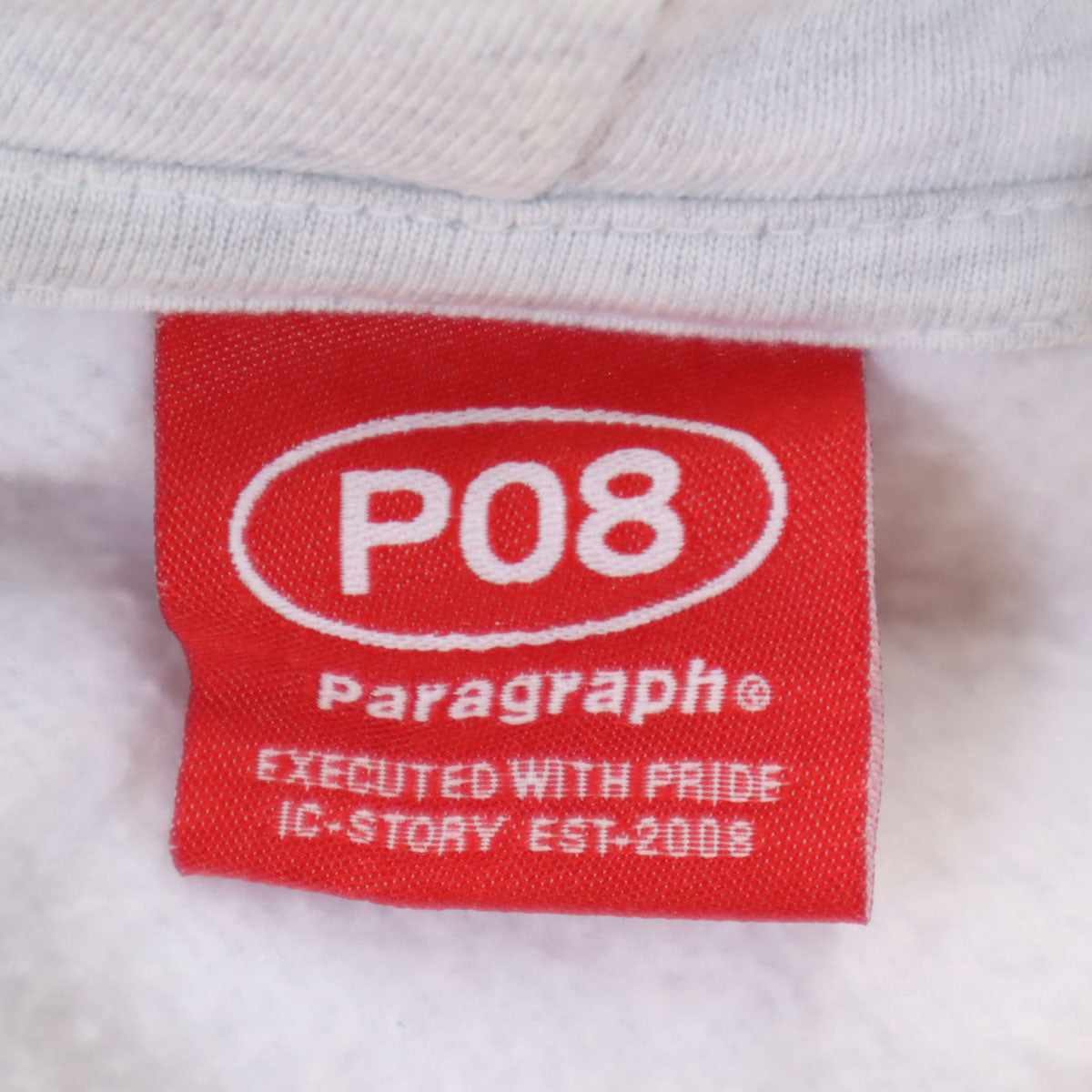 PARAGRAPH パラグラフ 長袖 パーカー グレー系 PO8 裏起毛 メンズ