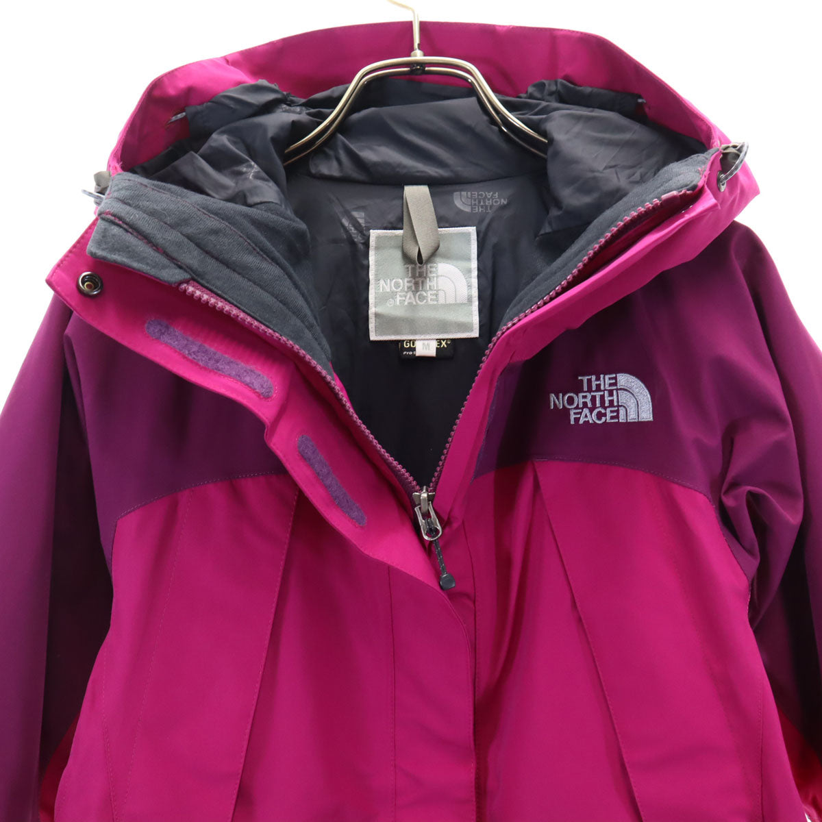 THE NORTH FACE ノースフェイス アウトドア GORE-TEX パウダーガード ナイロンジャケット M ピンク系 NPW15105 レディース