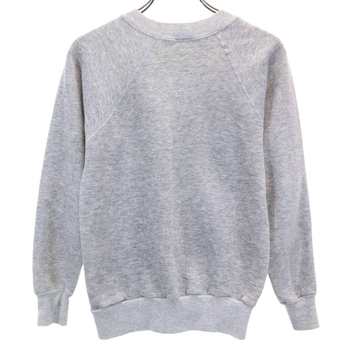 80s 90s オールド 長袖 トレーナー グレー系 裏起毛 レディース