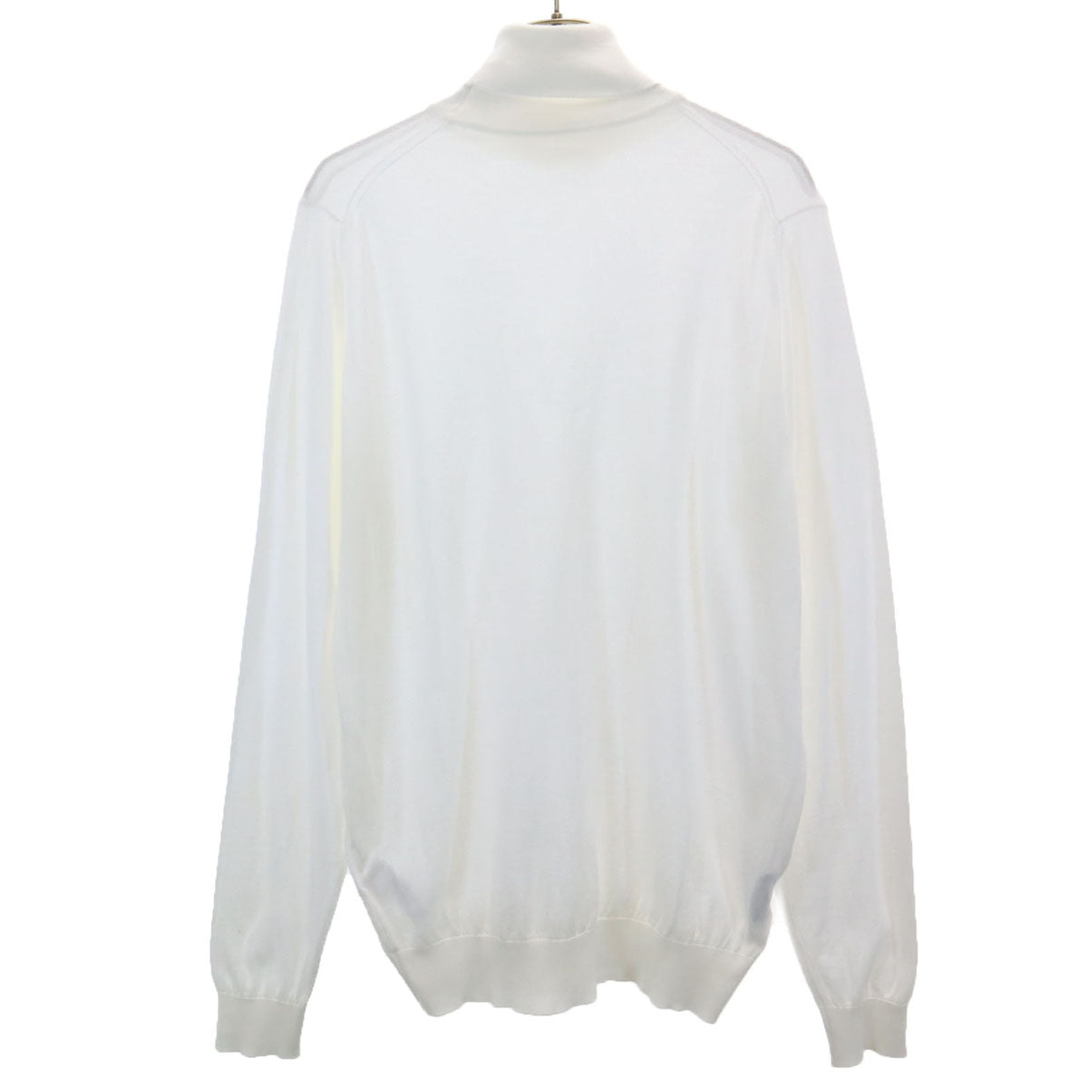 JOHN SMEDLEY ジョンスメドレー イギリス製 長袖 タートル セーター M ホワイト系 ニット メンズ