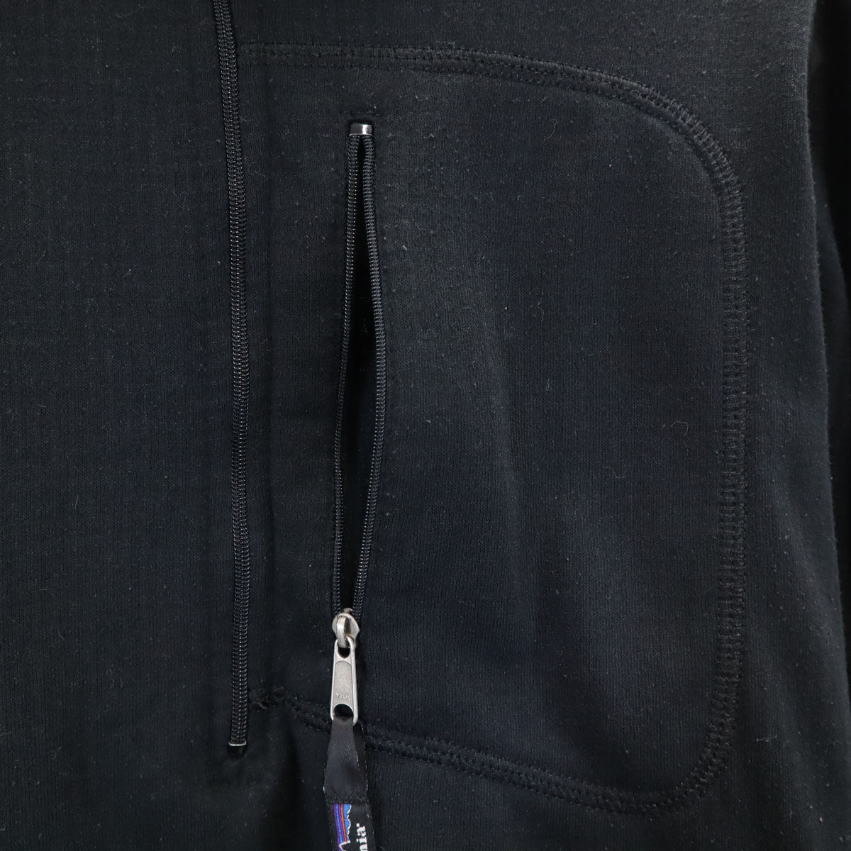 patagonia パタゴニア アウトドア USA製 オールド 長袖 ハーフジップ トレーナー M ブラック系 RN51184 メンズ