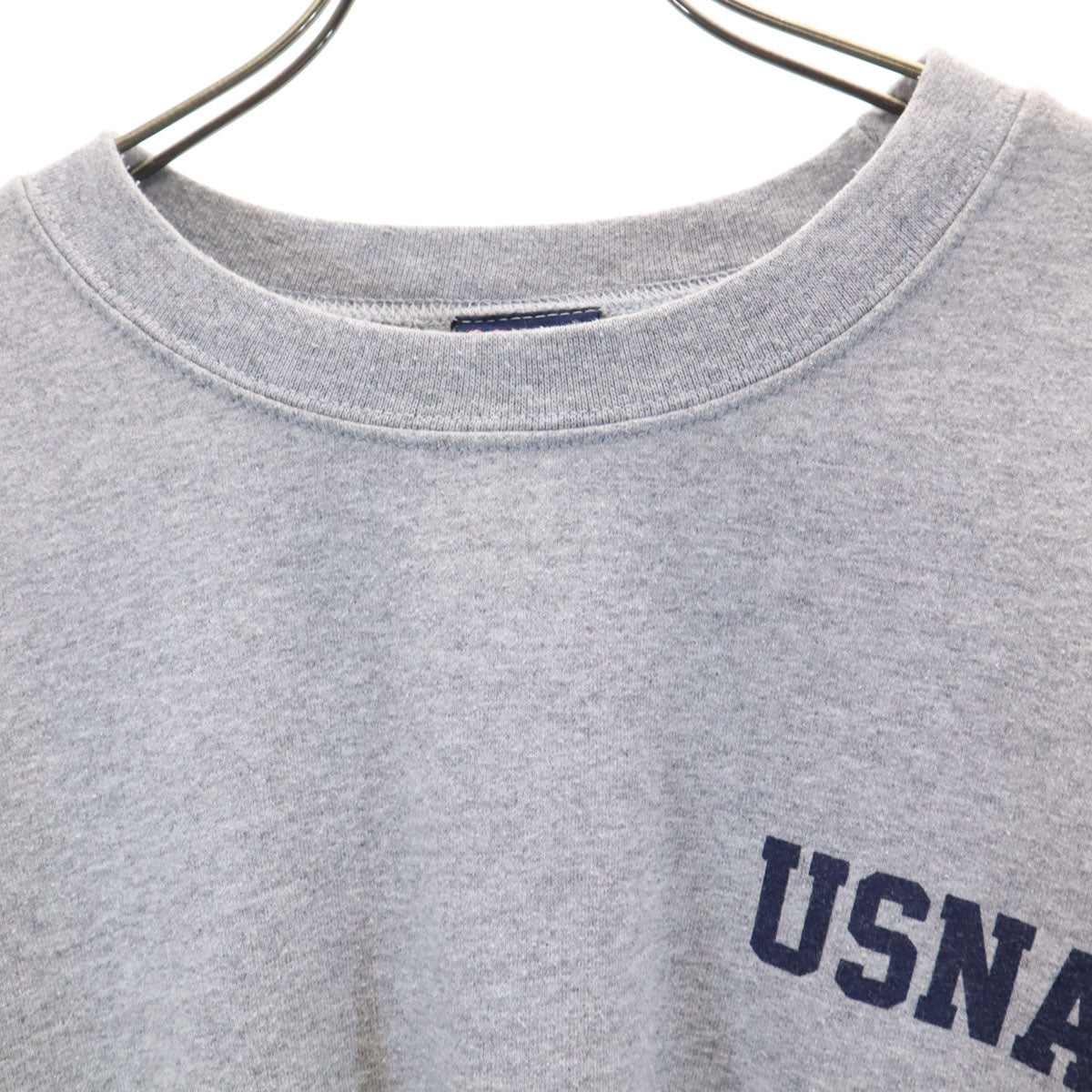 MV SPORT エムブイスポーツ バックプリント 長袖 トレーナー L グレー系 スウェット 裏起毛 メンズ