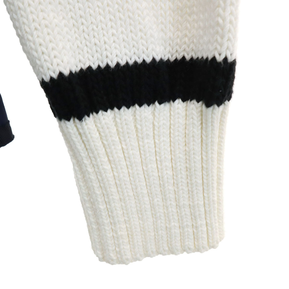 Desigual デシグアル 総柄 2WAY ニット切替 ジャケット 42 ネイビー レディース