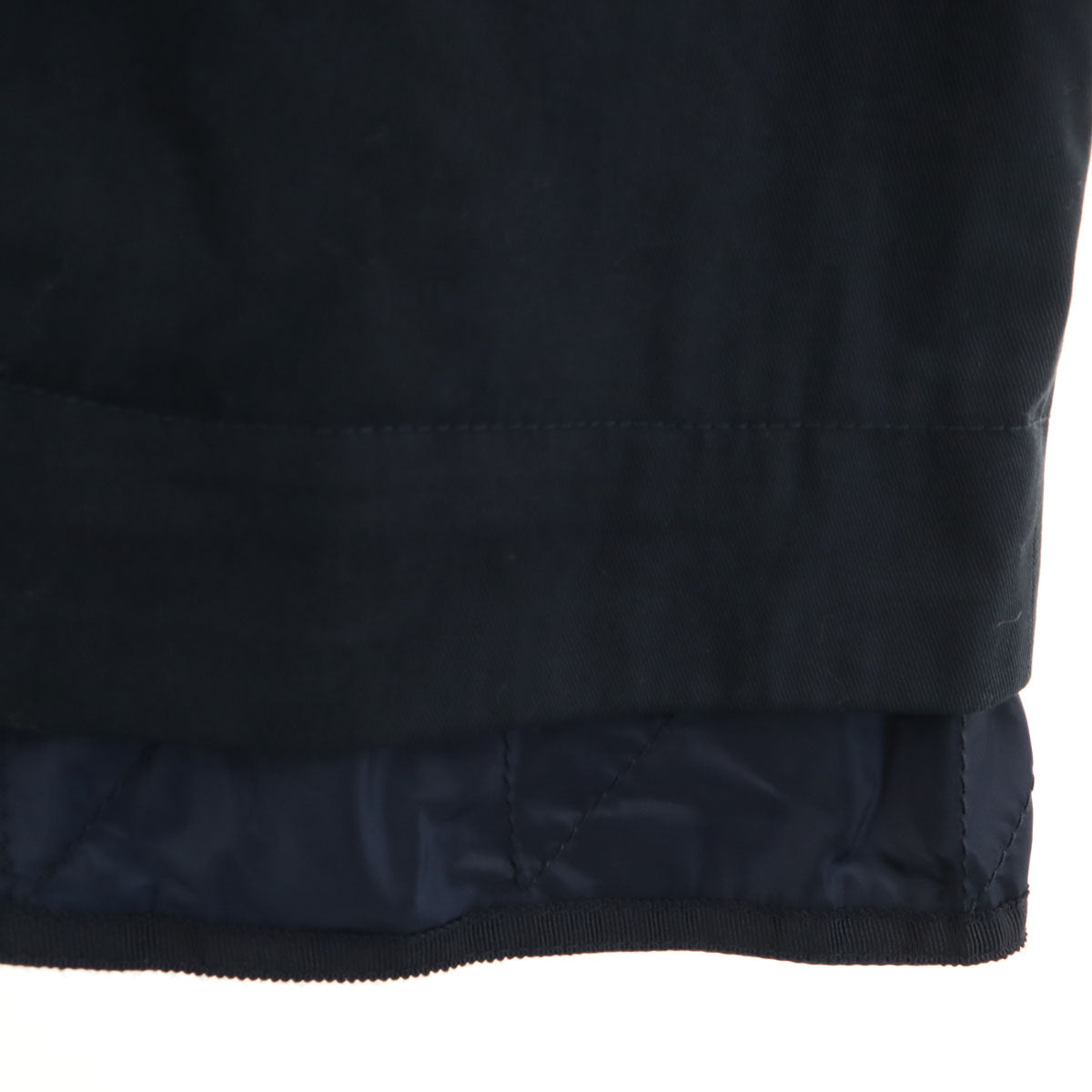 Desigual デシグアル 総柄 2WAY ニット切替 ジャケット 42 ネイビー レディース