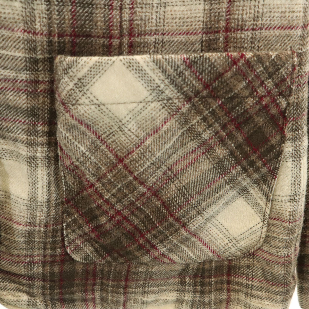 PENDLETON ペンドルトン 70s USA製 ウール ヴィンテージ チェック柄 テーラードジャケット 12 ベージュ系 レディース