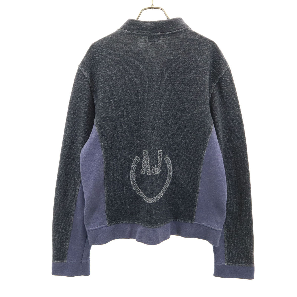 ARMANI JEANS アルマーニジーンズ イタリア製 ジップジャケット L ネイビー 裏起毛 メンズ