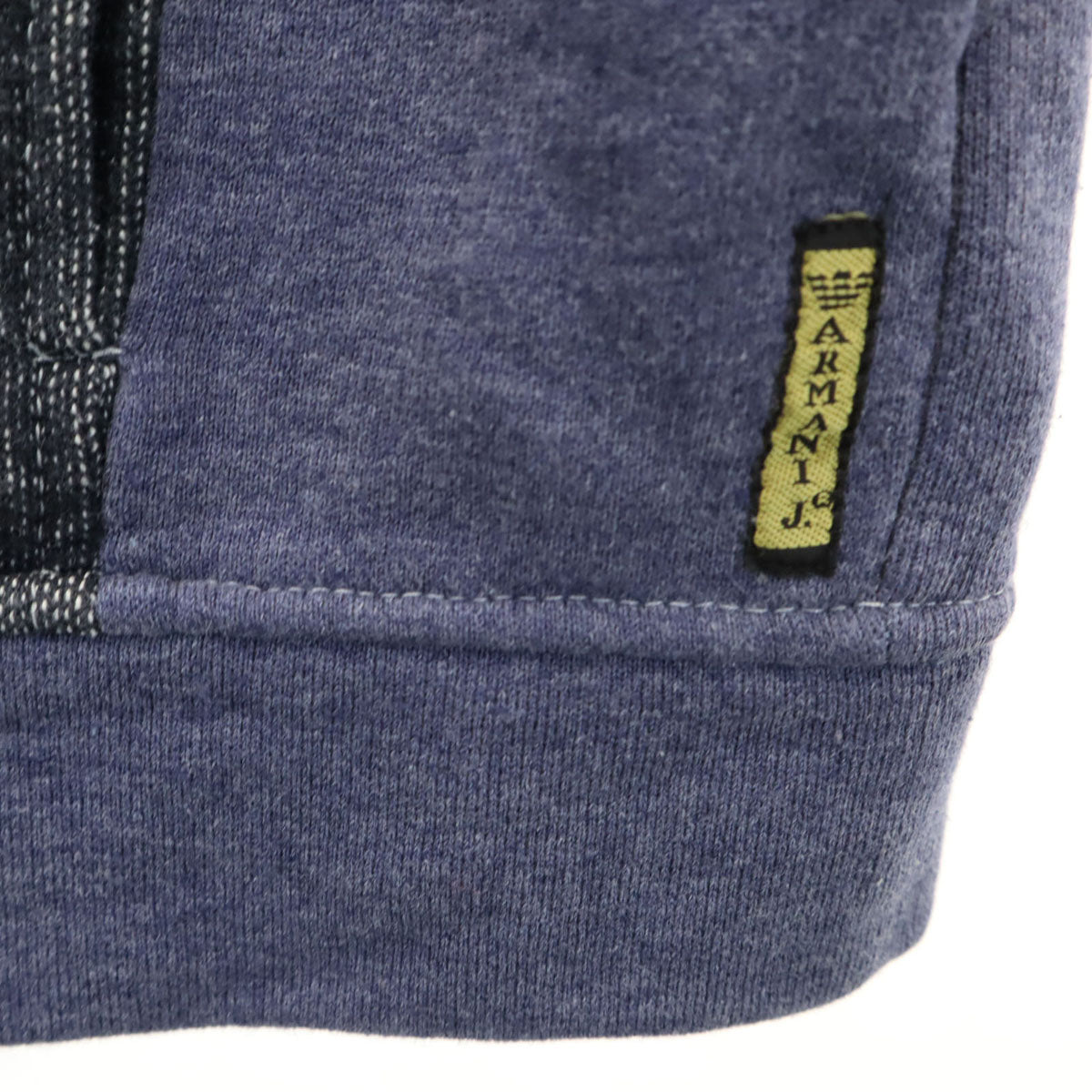 ARMANI JEANS アルマーニジーンズ イタリア製 ジップジャケット L ネイビー 裏起毛 メンズ