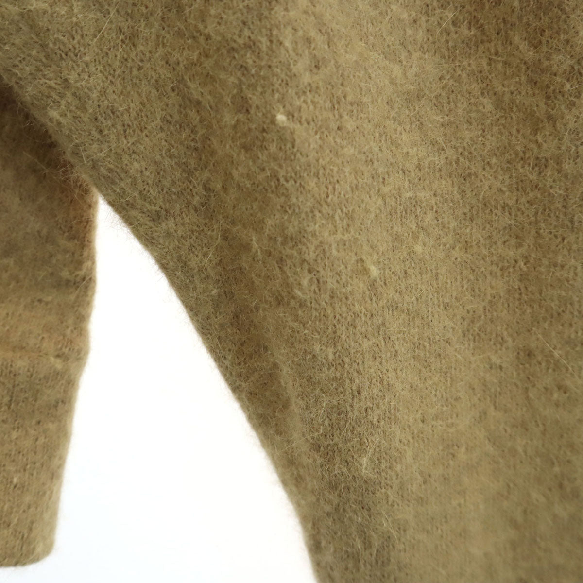 SHAREEF シャリーフ 日本製 アンゴラブレンド 長袖 セーター 1 ベージュ系 ニット メンズ