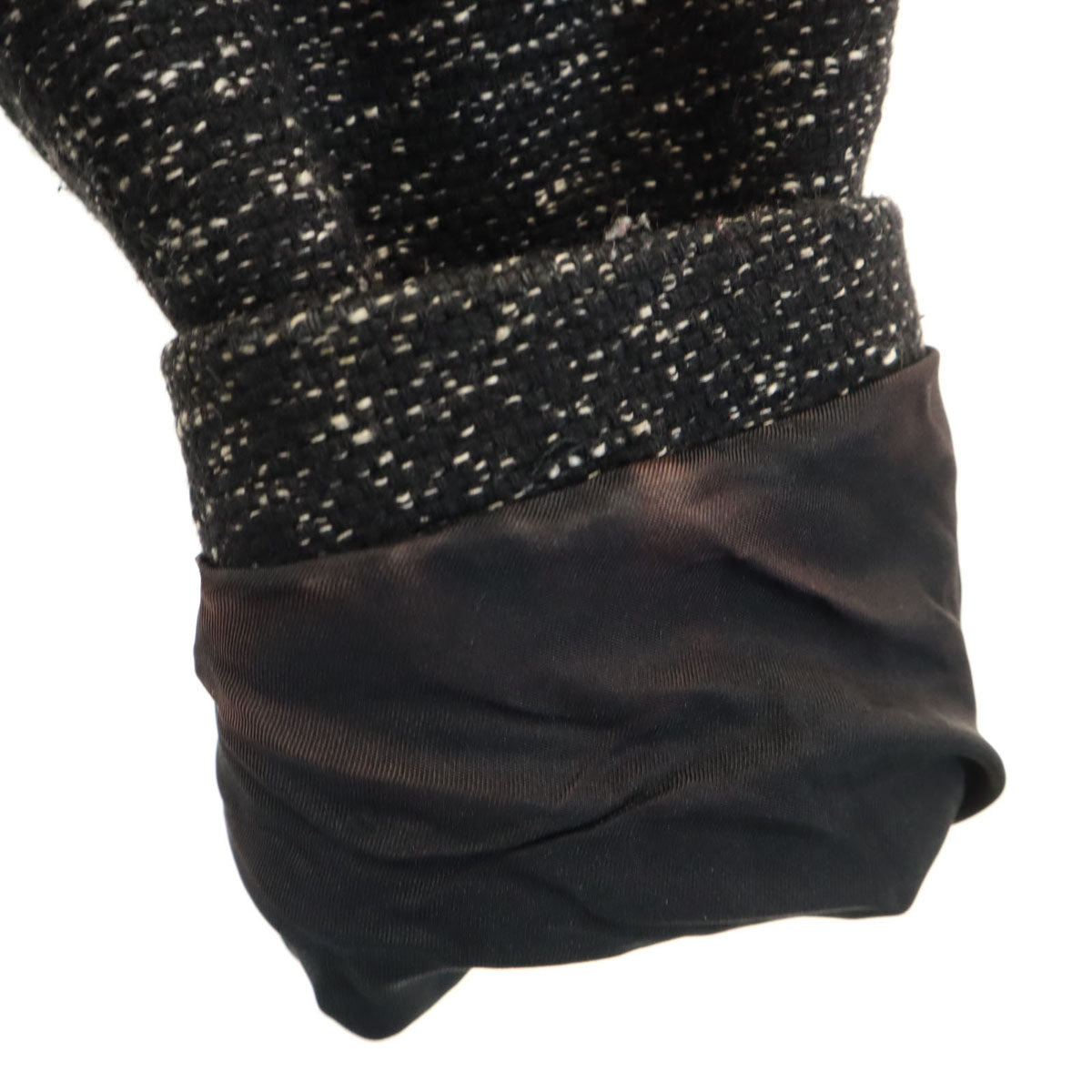 ARMANI JEANS アルマーニジーンズ ノーカラージャケット 42 ブラック系 レディース