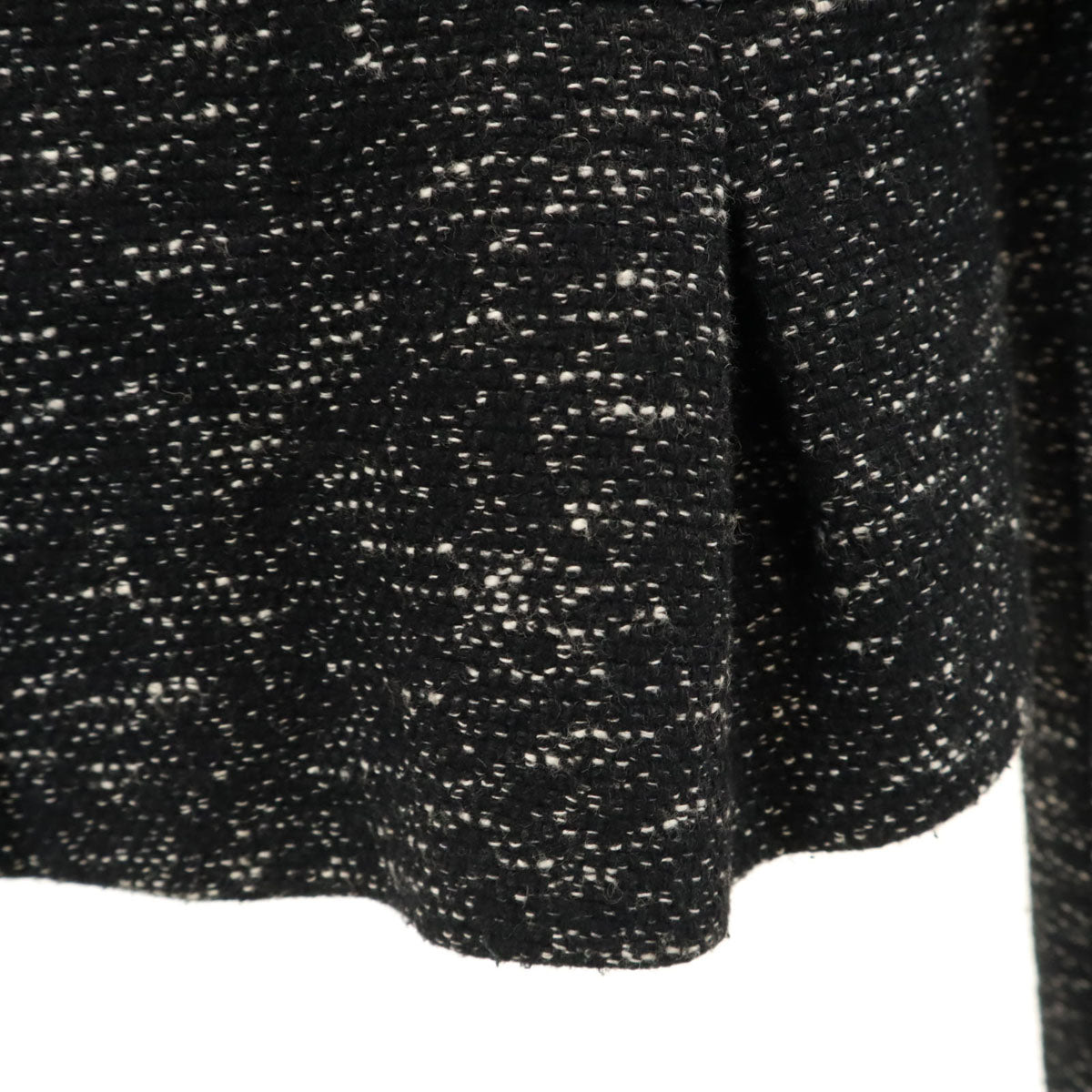 ARMANI JEANS アルマーニジーンズ ノーカラージャケット 42 ブラック系 レディース