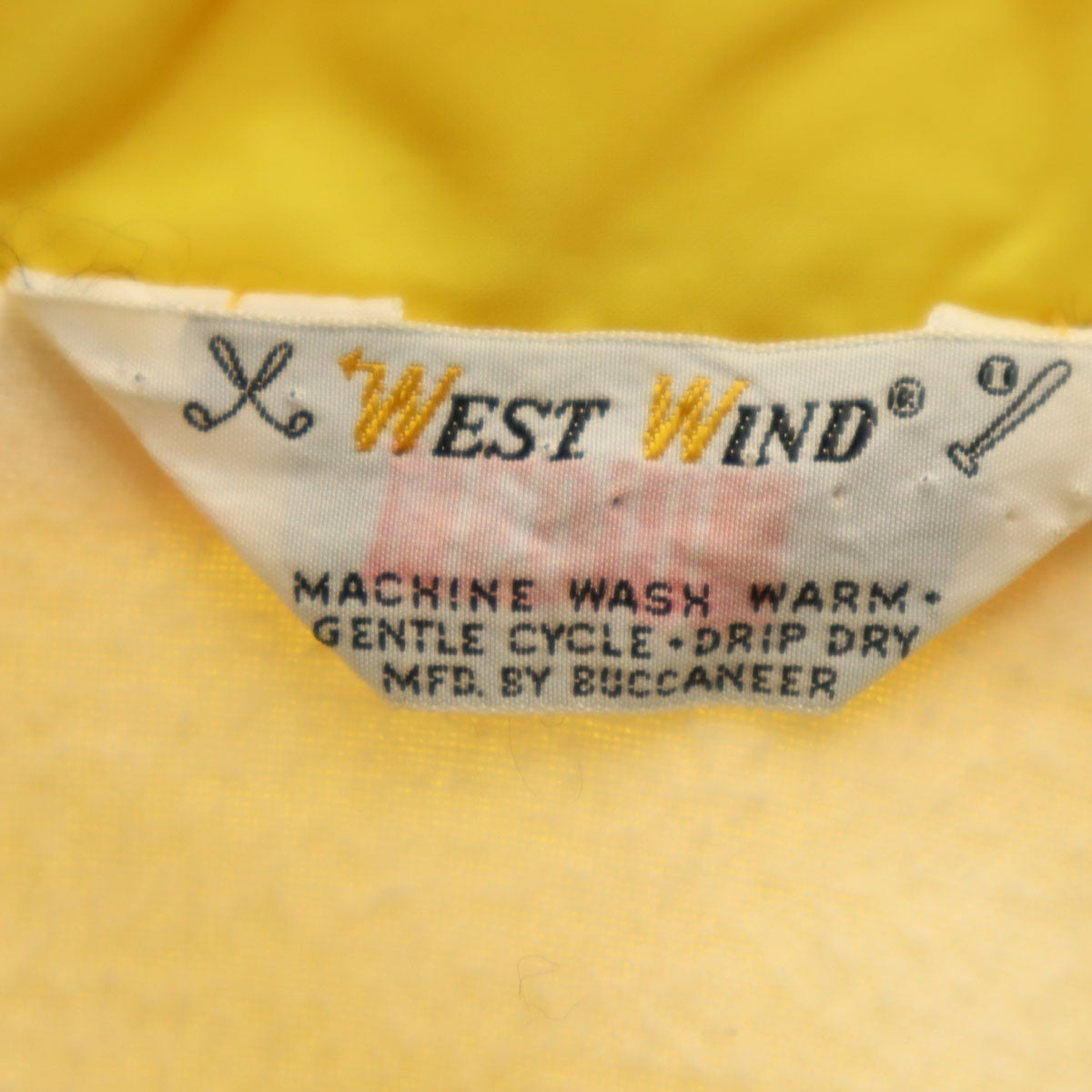 WEST WIND ウェスト ウィンド 70s ヴィンテージ ウインドブレーカー イエロー メンズ