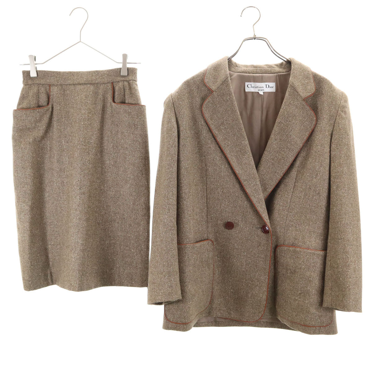 極美品 クリスチャンディオール ウールツイード ジャケット