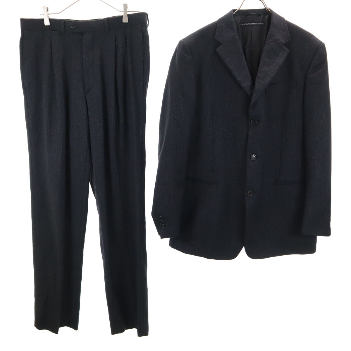 ★美品 GIANFRANCO FERRE STUDIO スーツ上下 XL(LL) E9F81738-8E98-4079-9B78-