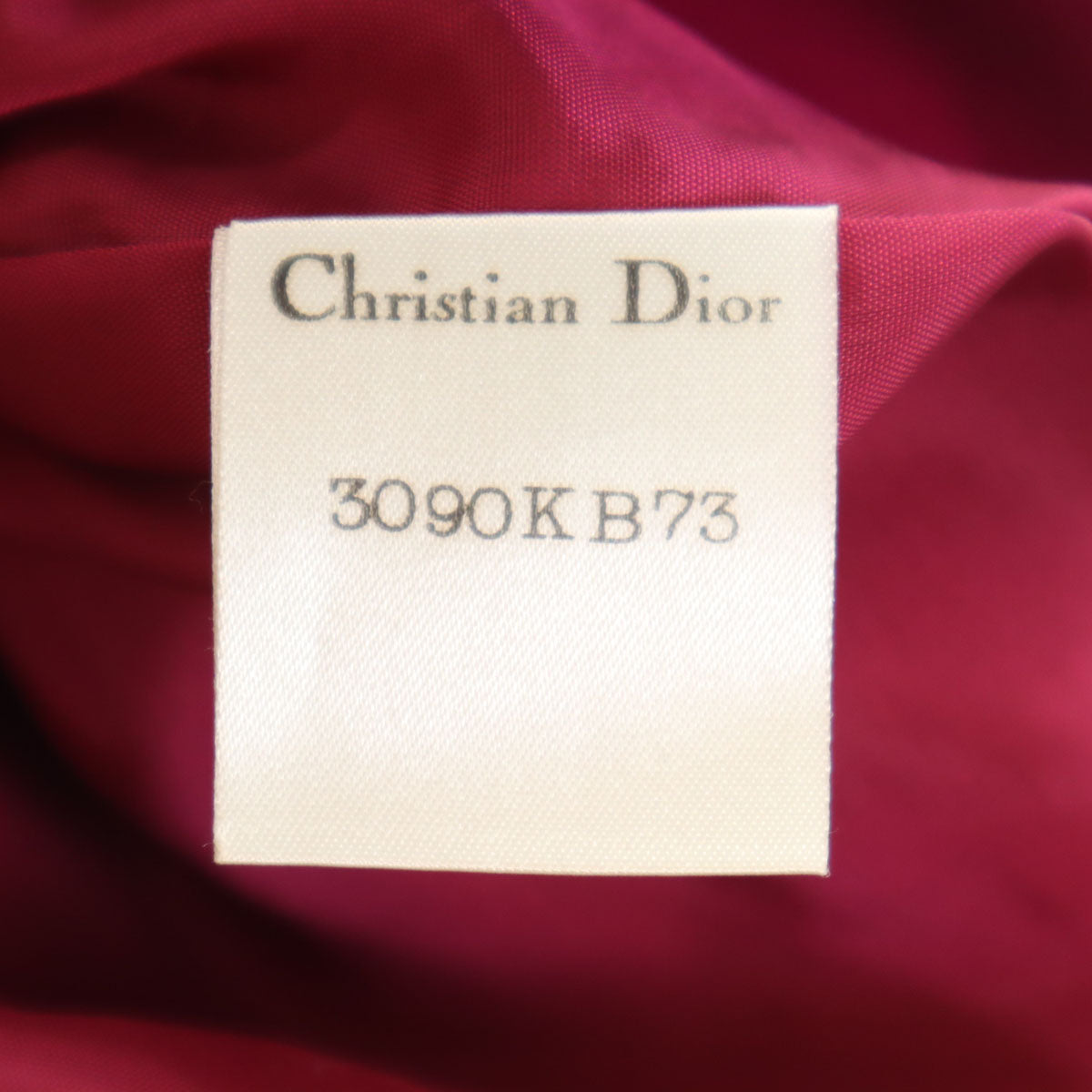 Christian Dior PRET-A-PORTER クリスチャンディオール プレタポルテ 90s オールド ノーカラージャケット 上下 セットアップ L マゼンタ レディース